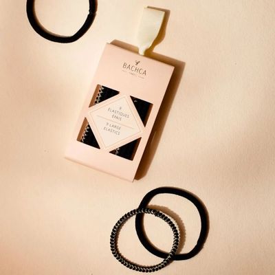 Hair accessories - Black elastics x9 - BACHCA