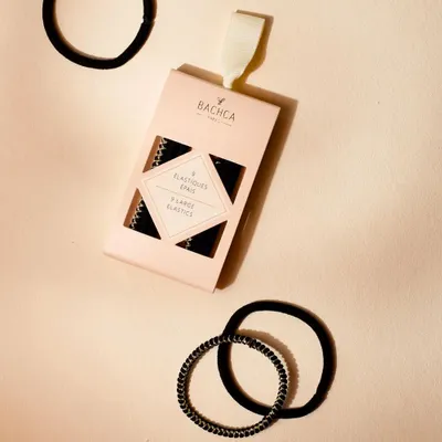 Hair accessories - Black elastics x9 - BACHCA