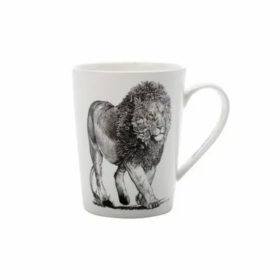 Mugs - MW - Marini Ferlazzo Wild Planet Mug 370ML Lion Gift Boxed - MAXWELL & WILLIAMS