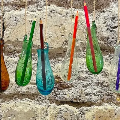 Art glass - Zarra soliflora vase - LA MAISON DAR DAR