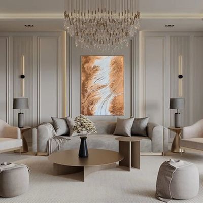 Paintings - Acrylic Resin Painting "SAHARA" - TURIK&ART (KSENIIA TURIK)