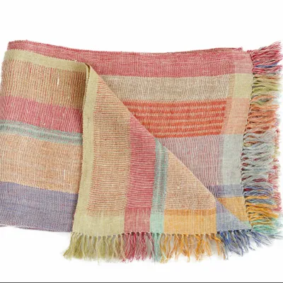 Objets de décoration - Plaid à rayures rouges - ML FABRICS