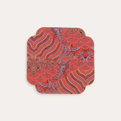 Tea and coffee accessories - Chinese Style Double-Sided Brocade Coaster - THE ZHAI