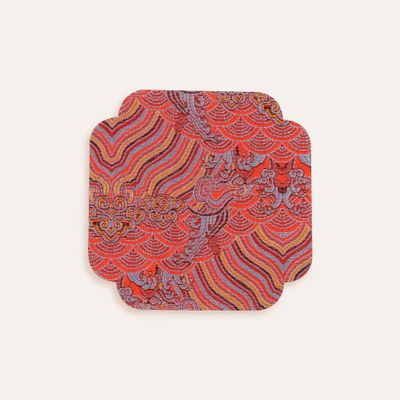 Tea and coffee accessories - Chinese Style Double-Sided Brocade Coaster - THE ZHAI