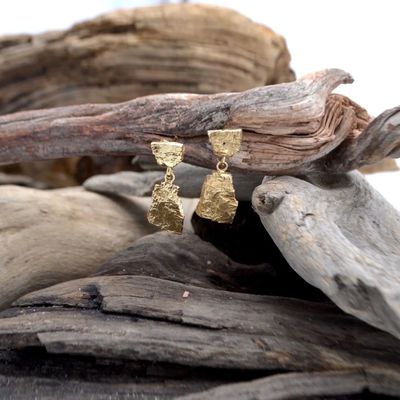 Jewelry - Galene Gold Earrings - BAZALTE