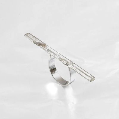 Jewelry - Bague Stibine Longue Argent - BAZALTE