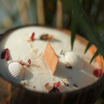 Bougies - La bougie qui devient plante Fleur de Tiaré - LUMINANTE