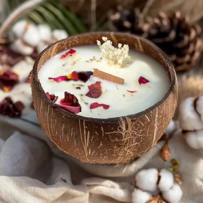 Bougies - La bougie qui devient plante Lotus Coton - LUMINANTE
