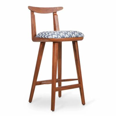 Chairs - Oriq - Teakwood High / Bar Chair - ALANKARAM