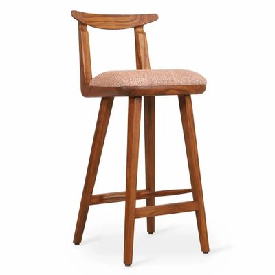 Chairs - Oriq - Teakwood High / Bar Chair - ALANKARAM