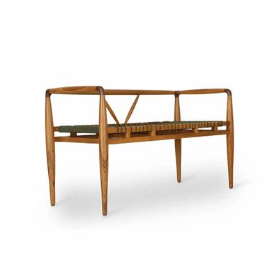 Benches - Bangku - Two seater Teakwood Bench - ALANKARAM