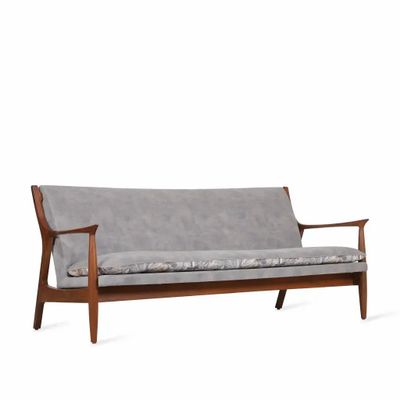 Sofas - Craff - Three Seater Teakwood Sofa - ALANKARAM