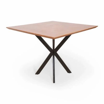 Bureaux - Korsa - Table de bureau ouverte avec plateau en bois massif - ALANKARAM