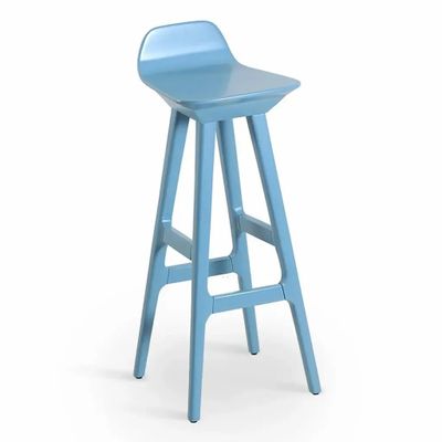 Chairs - Inalt - High / Bar Chair with Ligh Oak Brown PU - ALANKARAM