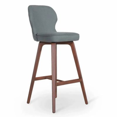 Chaises - Besili - Chaise haute / de bar en teck vert clair - ALANKARAM