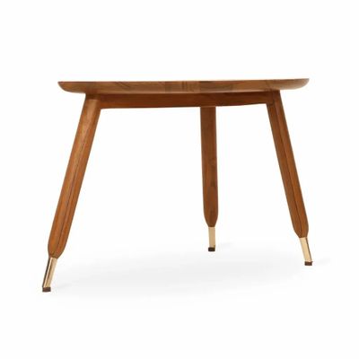 Autres tables - Kridlo – Table en teck avec laiton - ALANKARAM