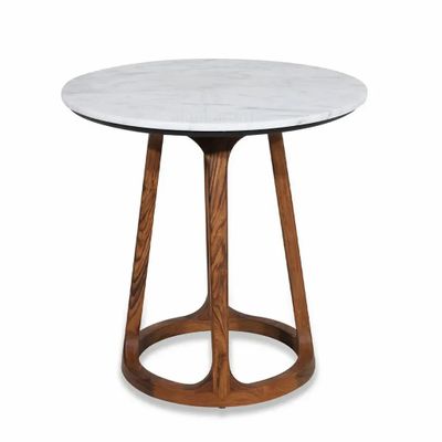 Autres tables - Kruhy - Table de café en teck avec plateau en pierre - ALANKARAM