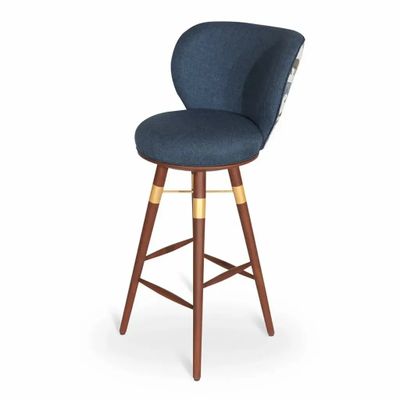 Chaises - Bhrami - Chaise haute en bois avec PU doré - ALANKARAM
