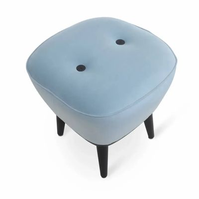 Repose-pieds - Aarav - Pouf en bois massif - ALANKARAM