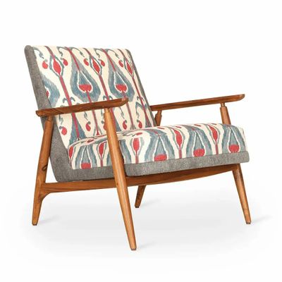 Chairs - Aronui - Teakwood Lounge Chair - ALANKARAM