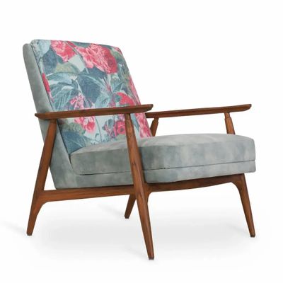 Chairs - Aronui - Teakwood Lounge Chair - ALANKARAM