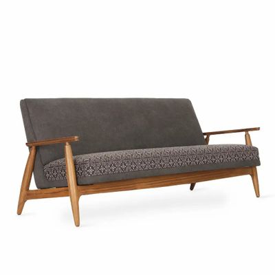 Sofas - Aronui - Three Seater Teakwood Sofa - ALANKARAM
