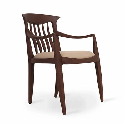 Chairs - Avara - Dining Chair with Walnut Stain - ALANKARAM