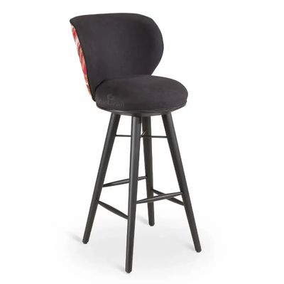 Chairs - Bhrami - Wooden High Chair with Swivel Seat - ALANKARAM
