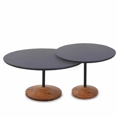 Other tables - Circulo - Teakwood Nested Table - ALANKARAM