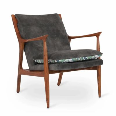 Chairs - Craff - Lounge Chair with Fabric - ALANKARAM