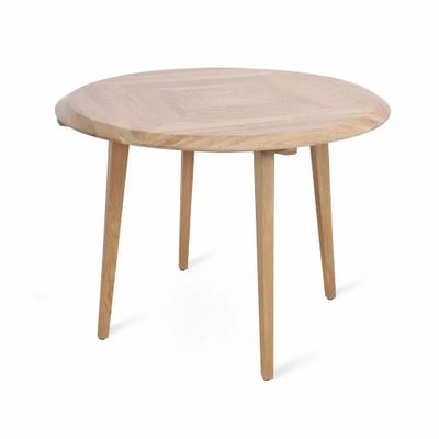Autres tables - Dvoji - Table de café ronde en bois massif - ALANKARAM