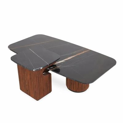 Autres tables - Dwij - Table centrale en teck - ALANKARAM