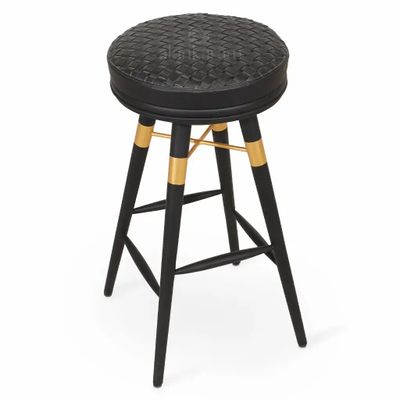 Chairs - Girar - Wooden High Stool - ALANKARAM