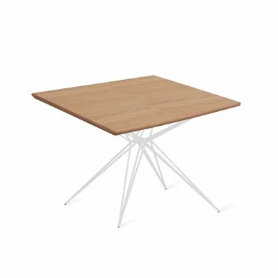 Desks - Qirri - Metal Base (White) - ALANKARAM