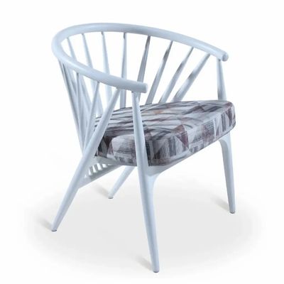 Chambres d'enfants - Hloma - Chaise de salle à manger en bois massif avec tissu imprimé - ALANKARAM