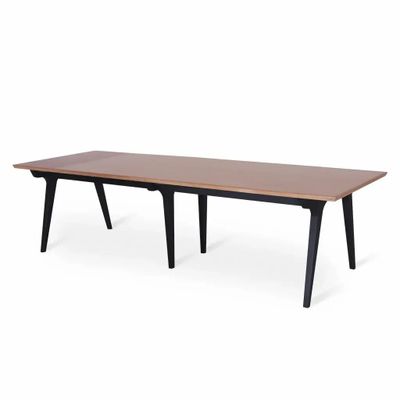 Tables Salle à Manger - Ike - Table en bois massif avec plateau en stratifié - ALANKARAM
