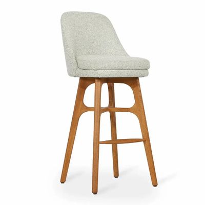 Chairs - Irutu - High Chair with Off White - ALANKARAM