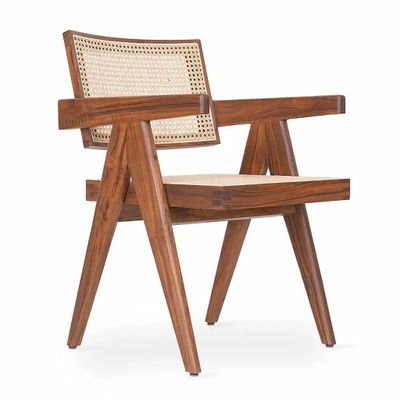 Chaises - Jeanneret - Chaise de salle à manger/bureau en teck - ALANKARAM