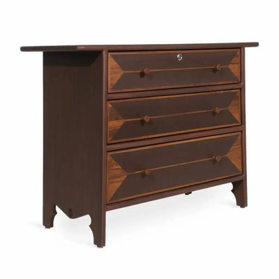 Commodes - Kanishta Daraj - Commode à tiroirs en teck (teinté) - ALANKARAM