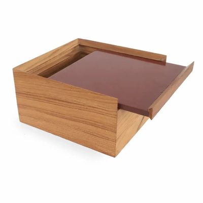 Boîtes de rangement - Kasti - Coffrets multifonctions en teck de couleur marron - ALANKARAM