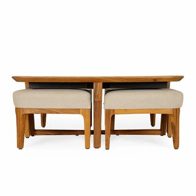 Autres tables - Kiota - Table centrale gigogne en teck - ALANKARAM