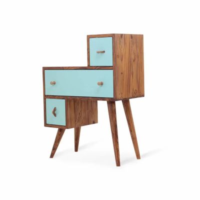 Wardrobe - Kvadratna - Teakwood Storage Table - ALANKARAM
