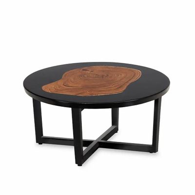 Autres tables - Likas - Table centrale en bois massif - ALANKARAM