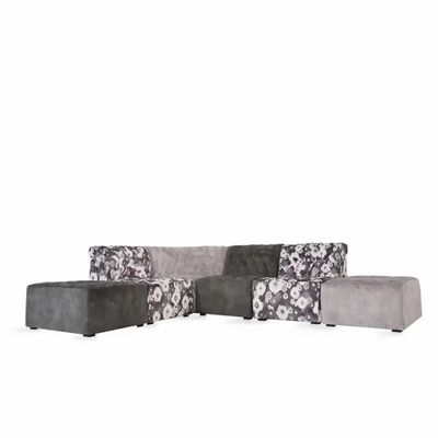 Sofas - Megharia - L-Shaped Sofa (Six Seater) - ALANKARAM