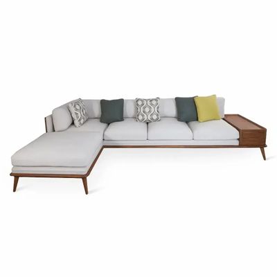 Sofas - Mysig - Teakwood Five Seater Sofa - ALANKARAM