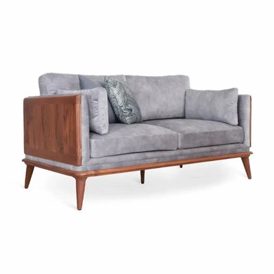 Sofas - Mysig - Two Seater Teakwood Sofa - ALANKARAM
