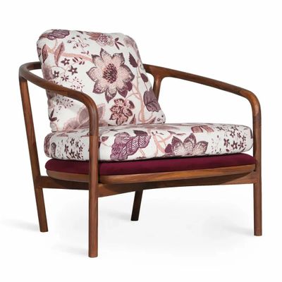 Chairs - Nofo - Teakwood Lounge Chair - ALANKARAM