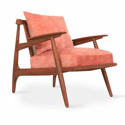 Chairs - Obalo - Teakwood Lounge Chair - ALANKARAM