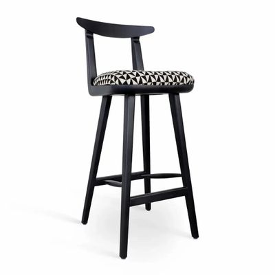 Chaises - Oriq - Chaise haute / de bar avec finition noire - ALANKARAM