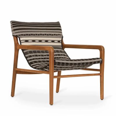 Chaises - Ostry - Fauteuil Lounge en Tissu Multicolore - ALANKARAM